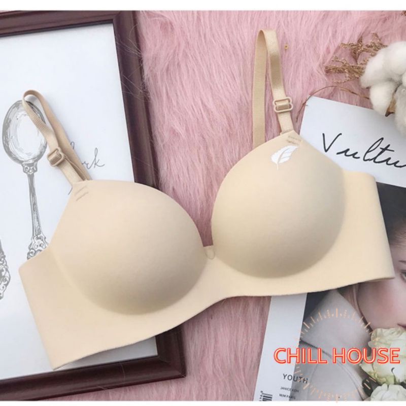 Áo Lót Nữ, Áo Ngực Nữ Su Lông Vũ, Không Gọng, Đệm Dày Bàn Tay Nâng Ngực  Chống Xệ - Chillhouse | Shopee Việt Nam