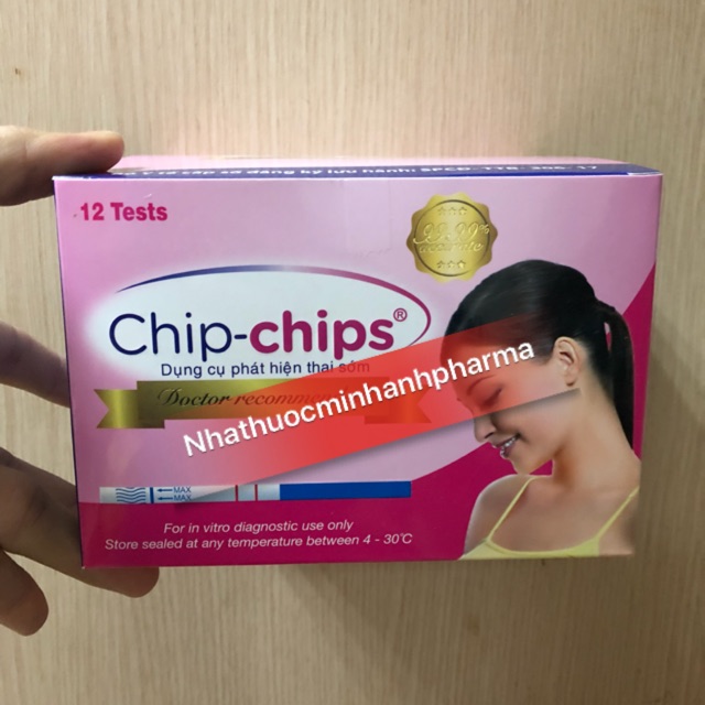 Que thử thai Chip Chips ( Hộp 12 chiếc ) | Shopee Việt Nam