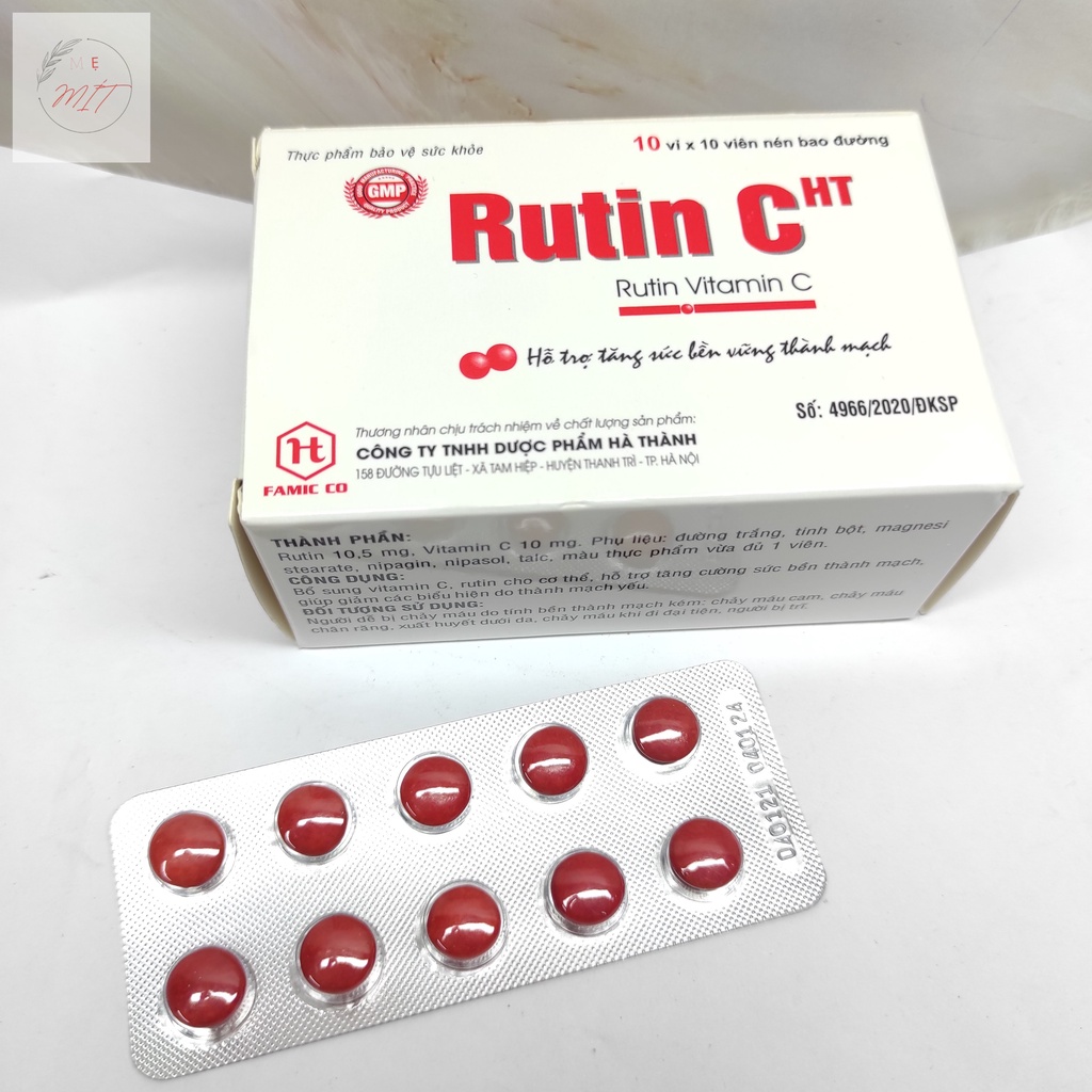 Thuốc Rutin C HT: Giải Pháp Hiệu Quả Cho Sức Khỏe Mạch Máu