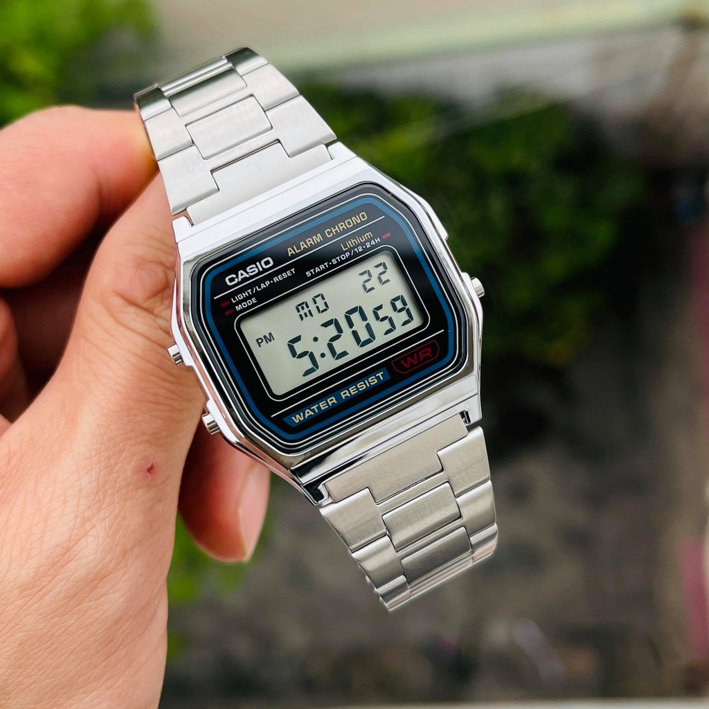 Casio discount a158 silver