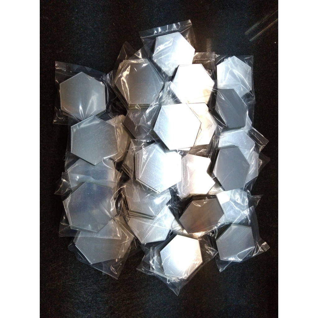 COMBO] Sỉ 50 set gương dán tường 3D lục giác - size M | Shopee ...