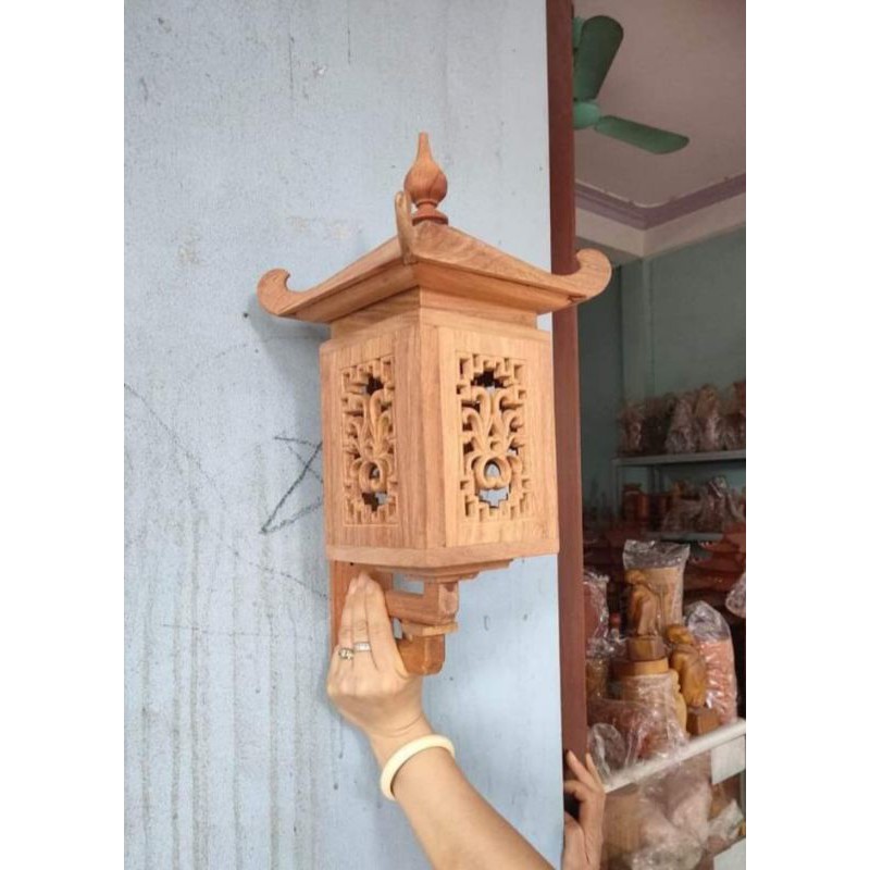 Đèn ốp tường gỗ hương ta cao cấp | Shopee Việt Nam