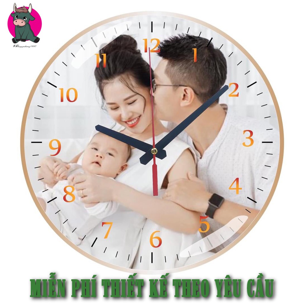 Đồng hồ treo tường in hình theo yêu cầu | Shopee Việt Nam