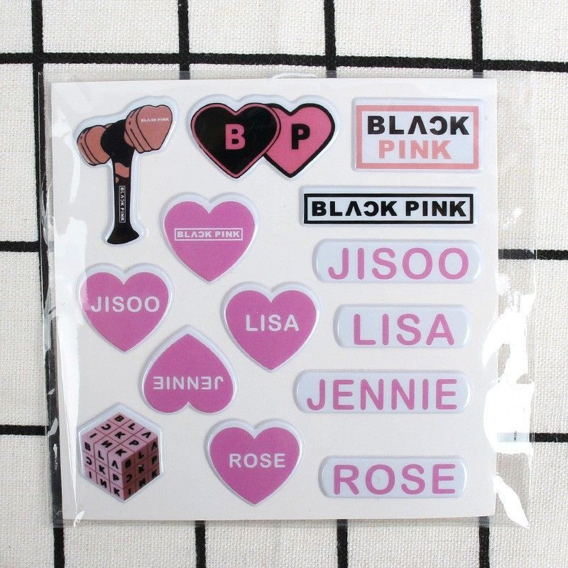 Sticker BLACKPINK Dạng Nổi/ Stickers Dán Trang Trí Sổ Tay | Shopee ...