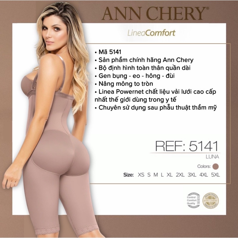 Ann Chery Official Site - 5141 Cocoa - Luna Fajas Reductoras Backless  Bodyshaper