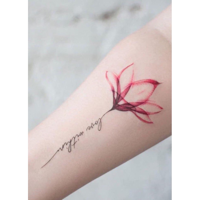 Tattoo Mini Hình Xăm Hoa Tả Thực Chỉ 399 K | Shopee Việt Nam