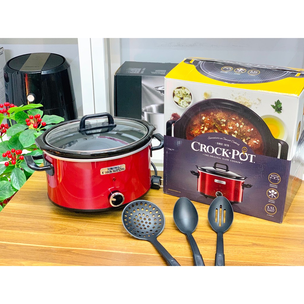 NỒI NẤU CHẬM CROCK-POT RED 3.5L | Shopee Việt Nam