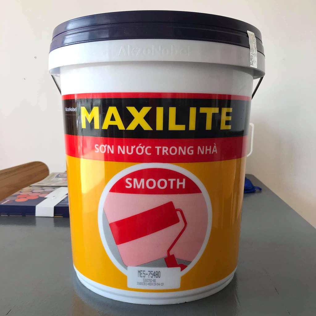 Sơn trắng Maxilite Smooth ME5-75480 Base A 18Lít | Shopee Việt Nam