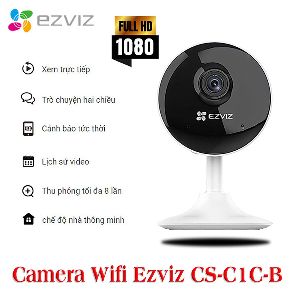 Camera Wifi Ezviz C1C CS-C1C-E0-1E2WF 1080P - Hàng Chính Hãng | Shopee Việt  Nam