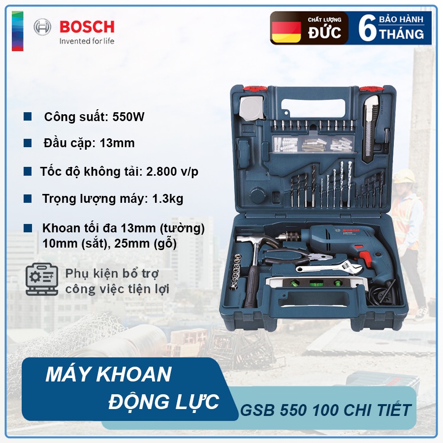 Bosch gsb deals 550 set 100