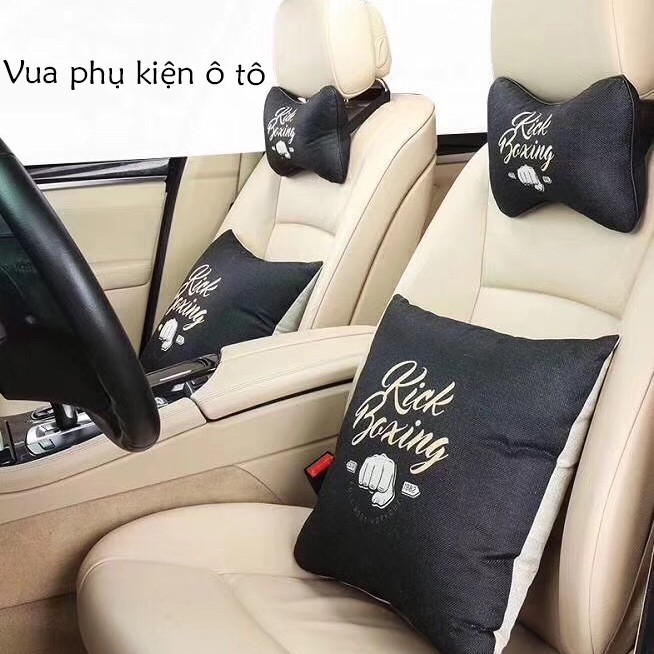 Set gối tựa lưng, tựa đầu trang trí xe hơi phụ kiện xe hơi đồ chơi ...