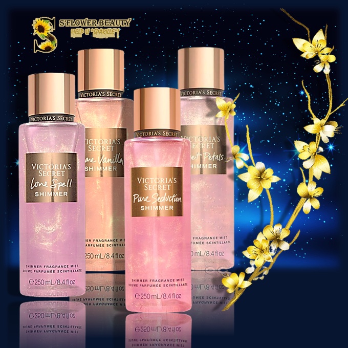 ✨Bst Ánh Nhũ | Xịt Thơm Nước Hoa Toàn Thân Victoria'S Secret Shimmer Fragrance  Mist (250Ml) | Shopee Việt Nam