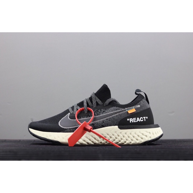 Nike epic react outlet flyknit off white