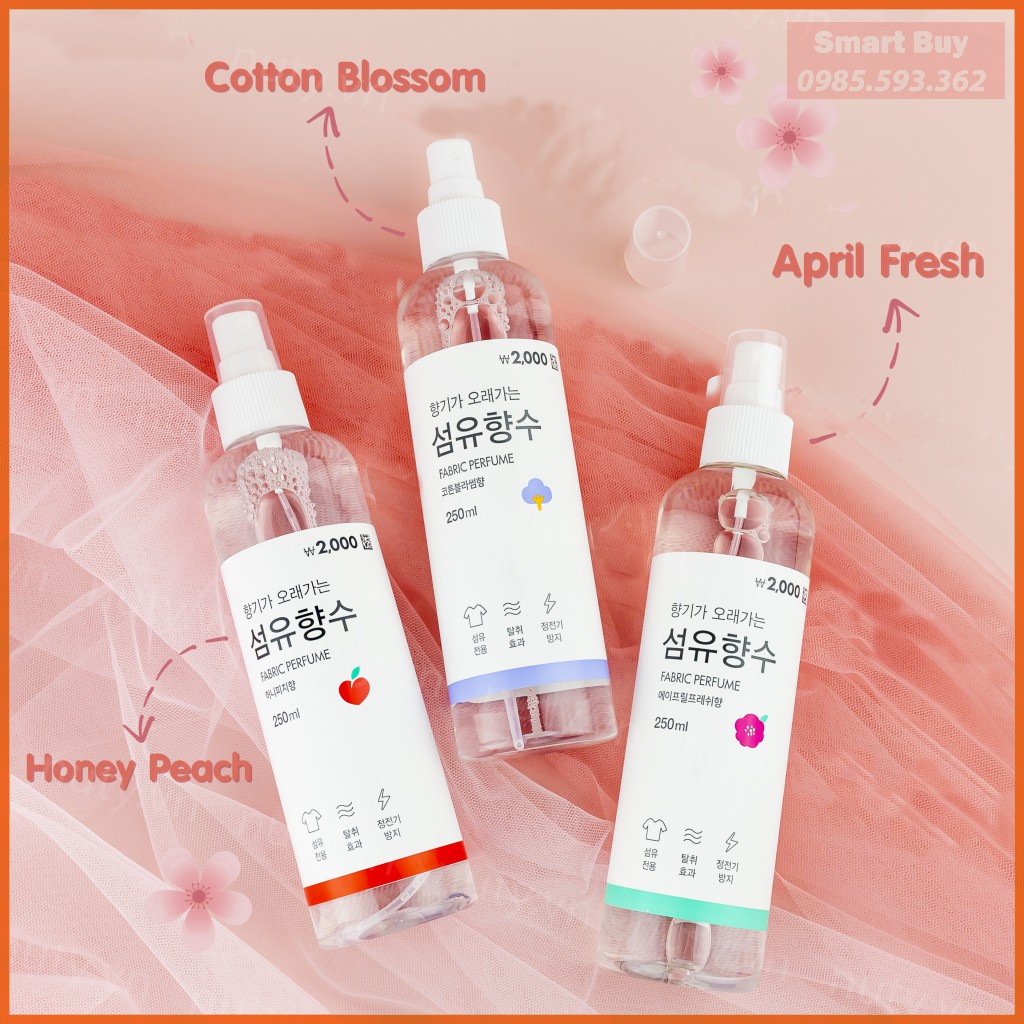 Xịt Thơm Quần Áo Fabric Perfume Hàn Quốc 250ml | Shopee Việt Nam