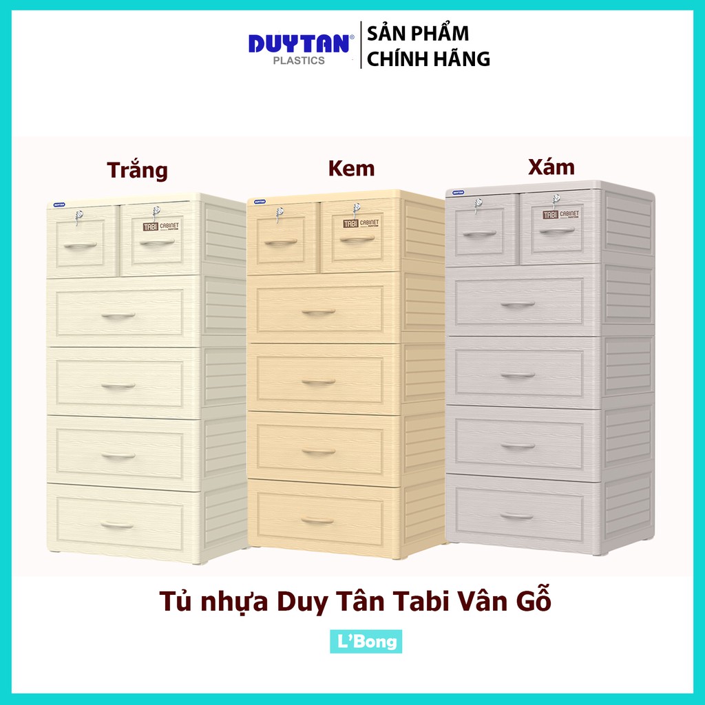 Tủ nhựa Duy Tân 5 tầng Tabi Vân Gỗ | Shopee Việt Nam