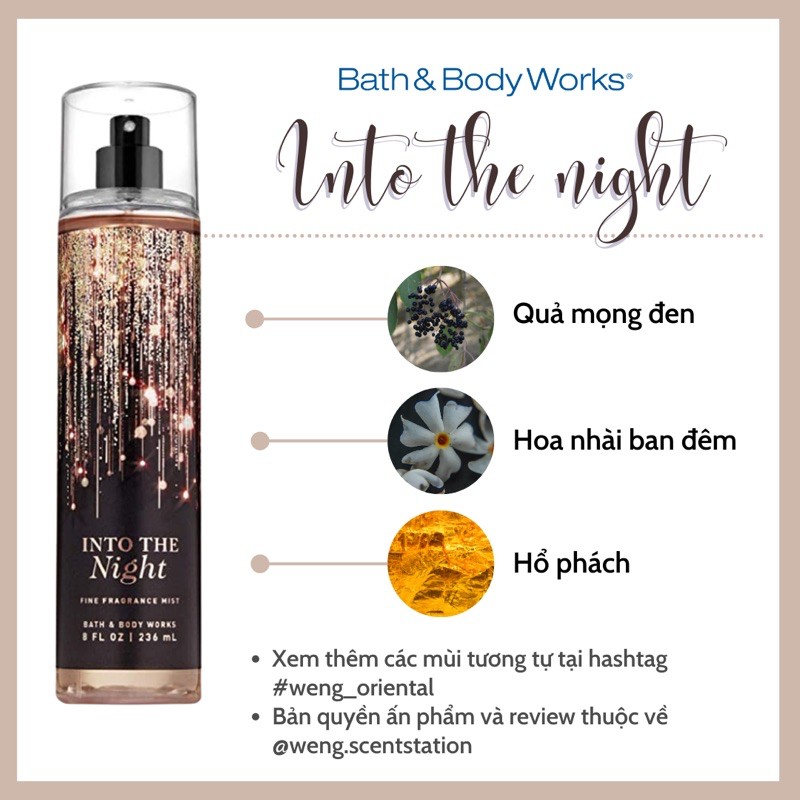 Body mist into the best sale night review