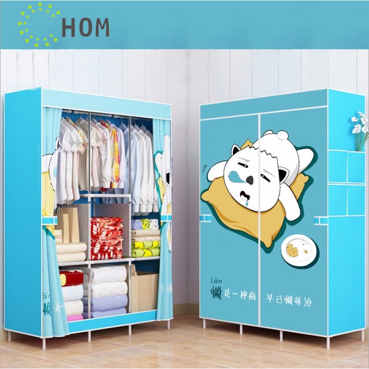 Tủ Vải Để Quần Áo Tủ Vải Họa Tiết 3 Buồng 8 Ngăn J0314 | Shopee Việt Nam