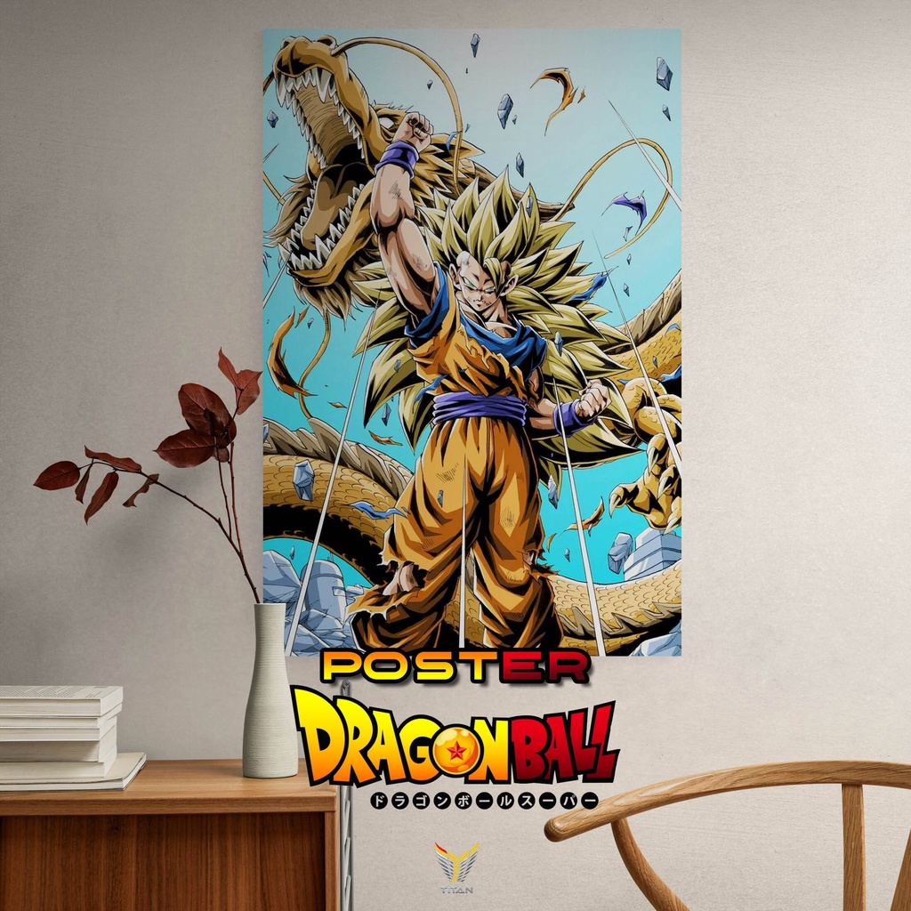 Tranh treo tường poster Dragon Ball, chất liệu Decal, tranh dán ...