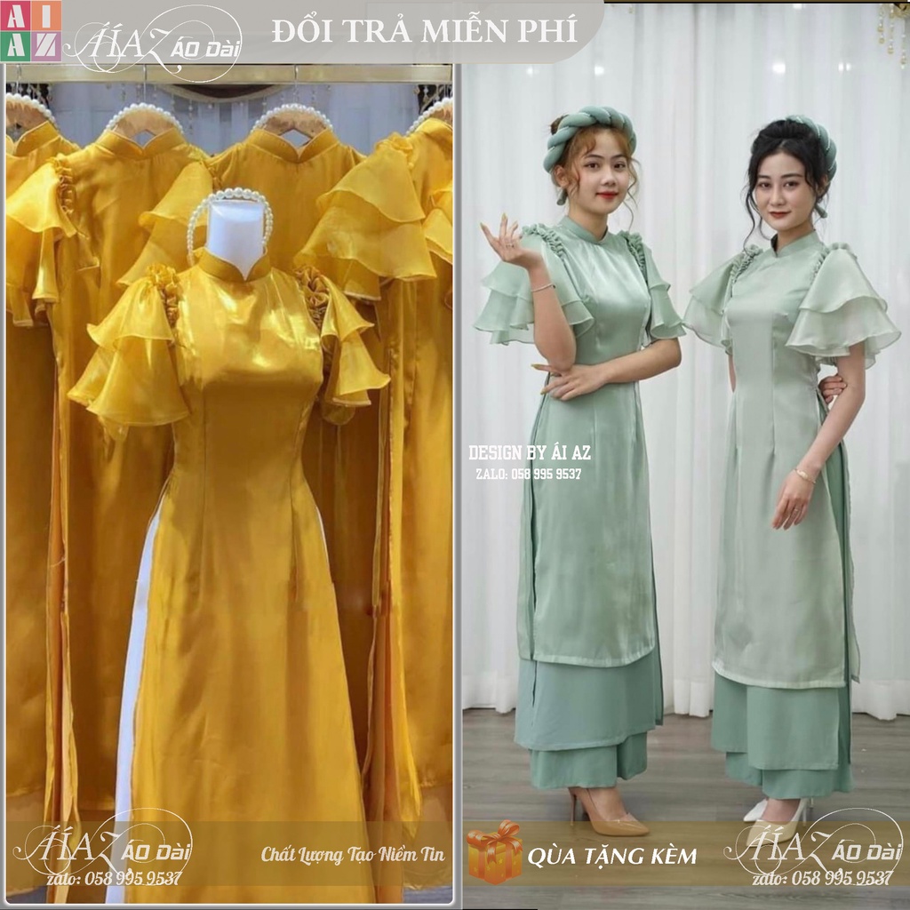 Áo Dài Bê Tráp Nữ Cưới Hỏi Cách Tân Ai04 | Shopee Việt Nam