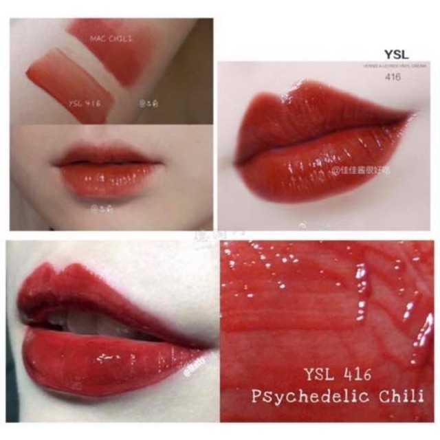 Psychedelic Chili Ysl Lip Tint Rouge Vinyl Ysl Son Kem YSL Vinyl