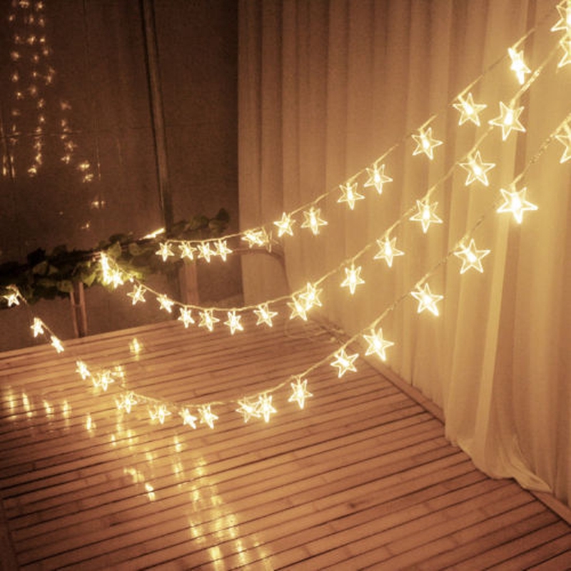 Dây đèn led 3m 20 bóng hình ngôi sao trang trí phòng ngủ | Shopee ...