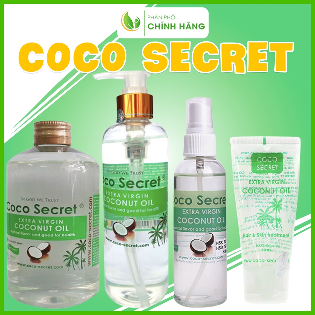 Combo Chăm Sóc Toàn Thân Dầu Dừa Coco Secret Nguyên Chất 100%