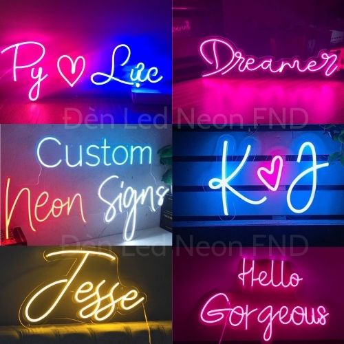 Đèn led Neon theo yêu cầu Chữ Led trang trí Decor, Phòng ngủ Quà ...