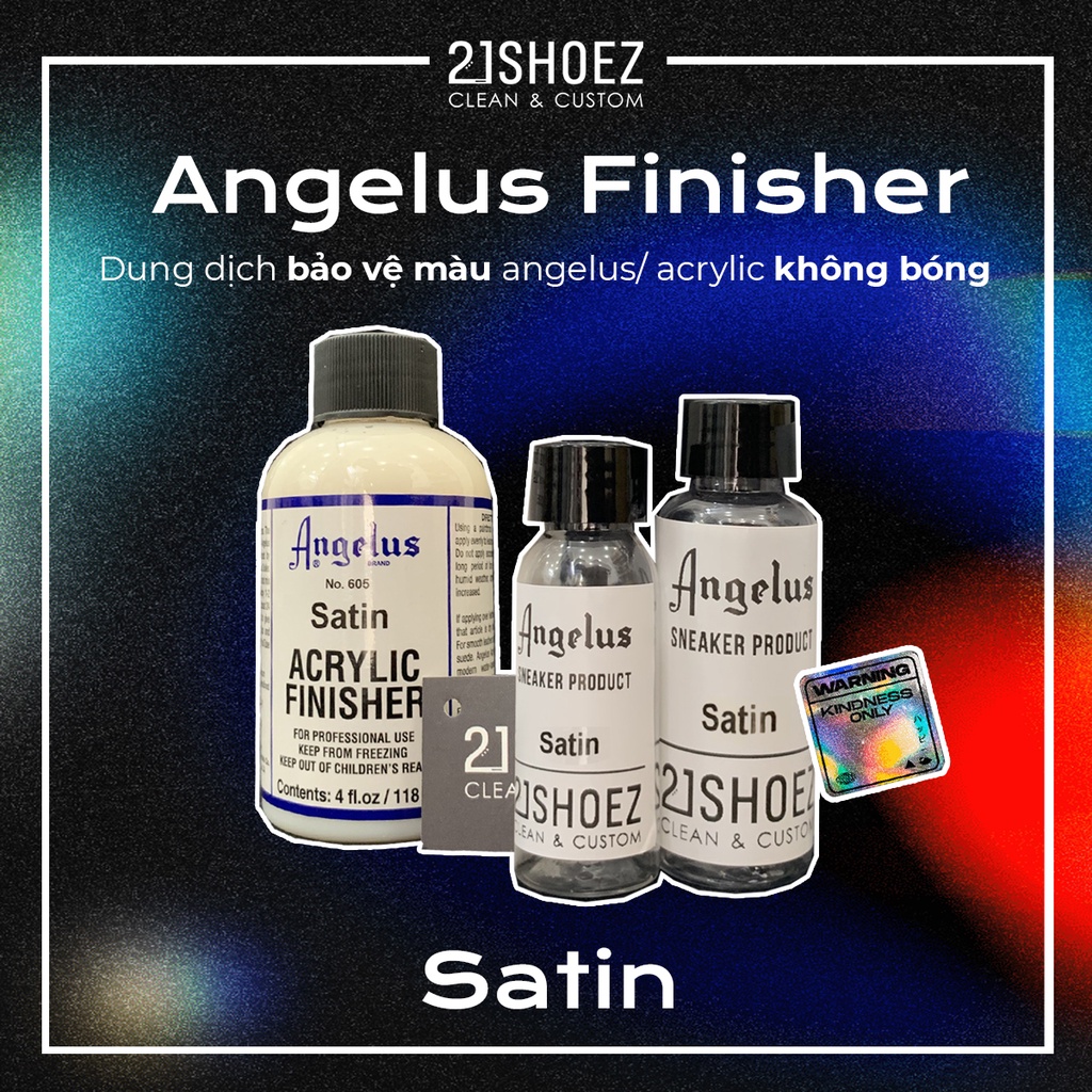 Angelus Finisher: Satin - Dung Dịch Bảo Vệ Màu Angelus, Acrylic Chuyên Dụng