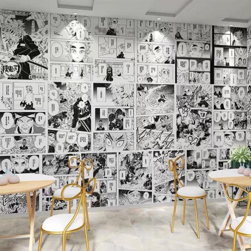 Giấy dán tường anime manga, tranh dán poster anime wall dán tường ...