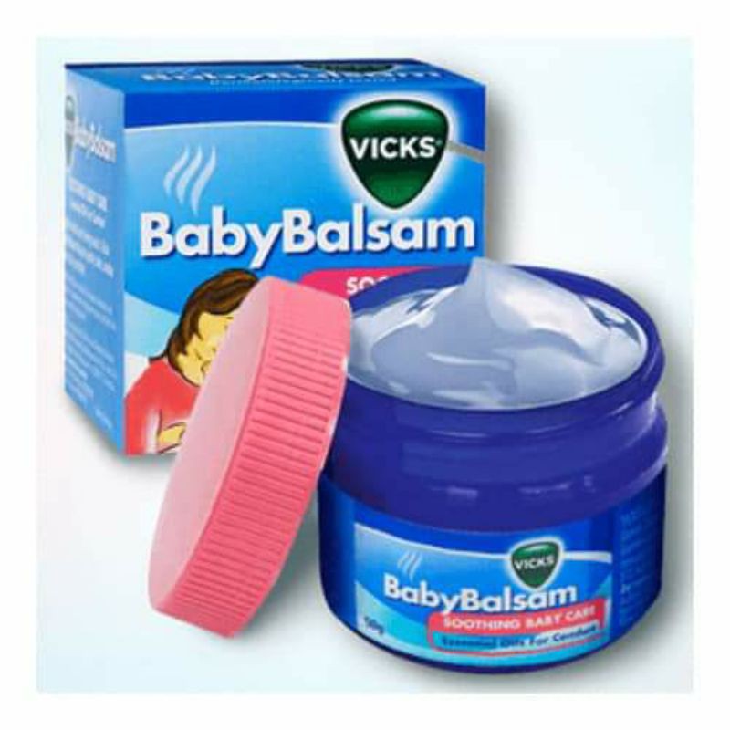 Vicks baby balsam decongestant chest best sale rub 50g