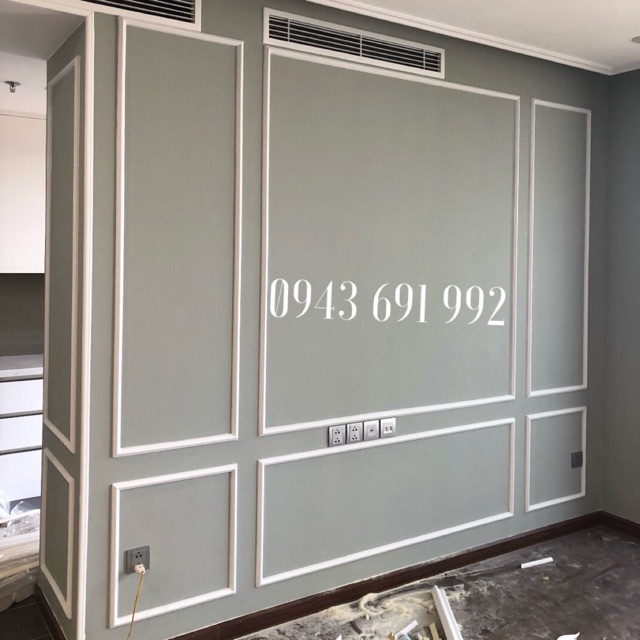 Phào chỉ nhựa composite trắng bản rộng 2.4cm cân | Shopee Việt Nam