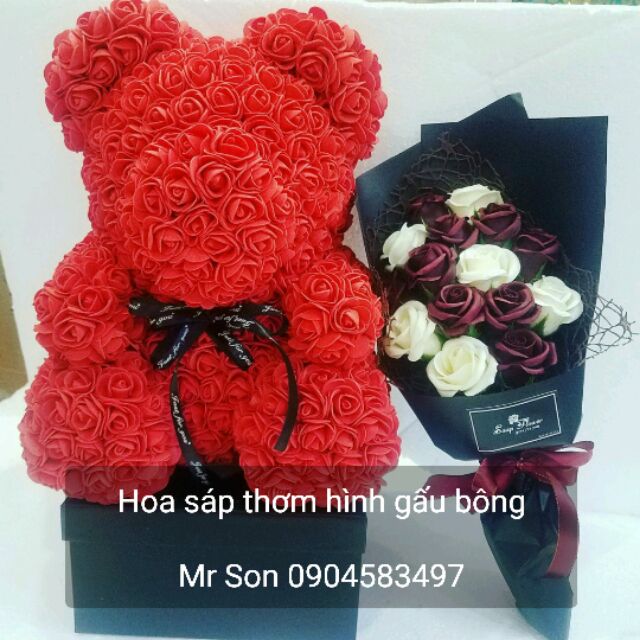 Hoa Sáp Thơm Hình Gấu Bông | Shopee Việt Nam
