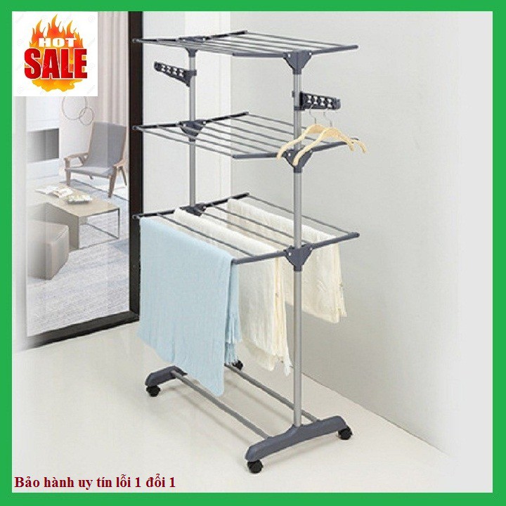 Giàn Phơi Quần Áo - Giàn Phơi Quần Áo Thông Minh, 6 Cánh Có Bánh Xe -  Re0558 | Shopee Việt Nam