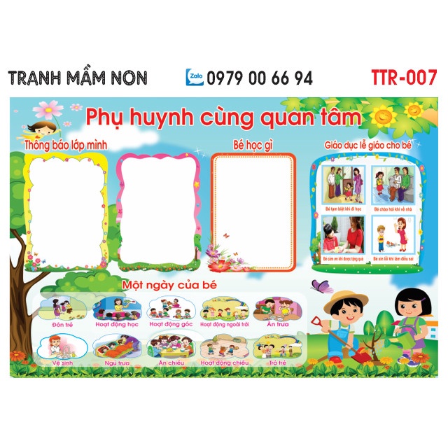 Decal mầm non-GÓC TUYÊN TRUYÊN - 2 khổ lớn 127x80 | Shopee Việt Nam