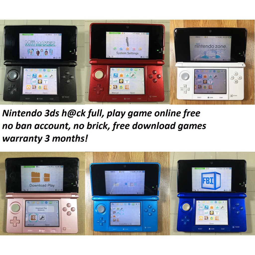 Nintendo 3DS Console Red Small Screen Free Games Original , 44% OFF