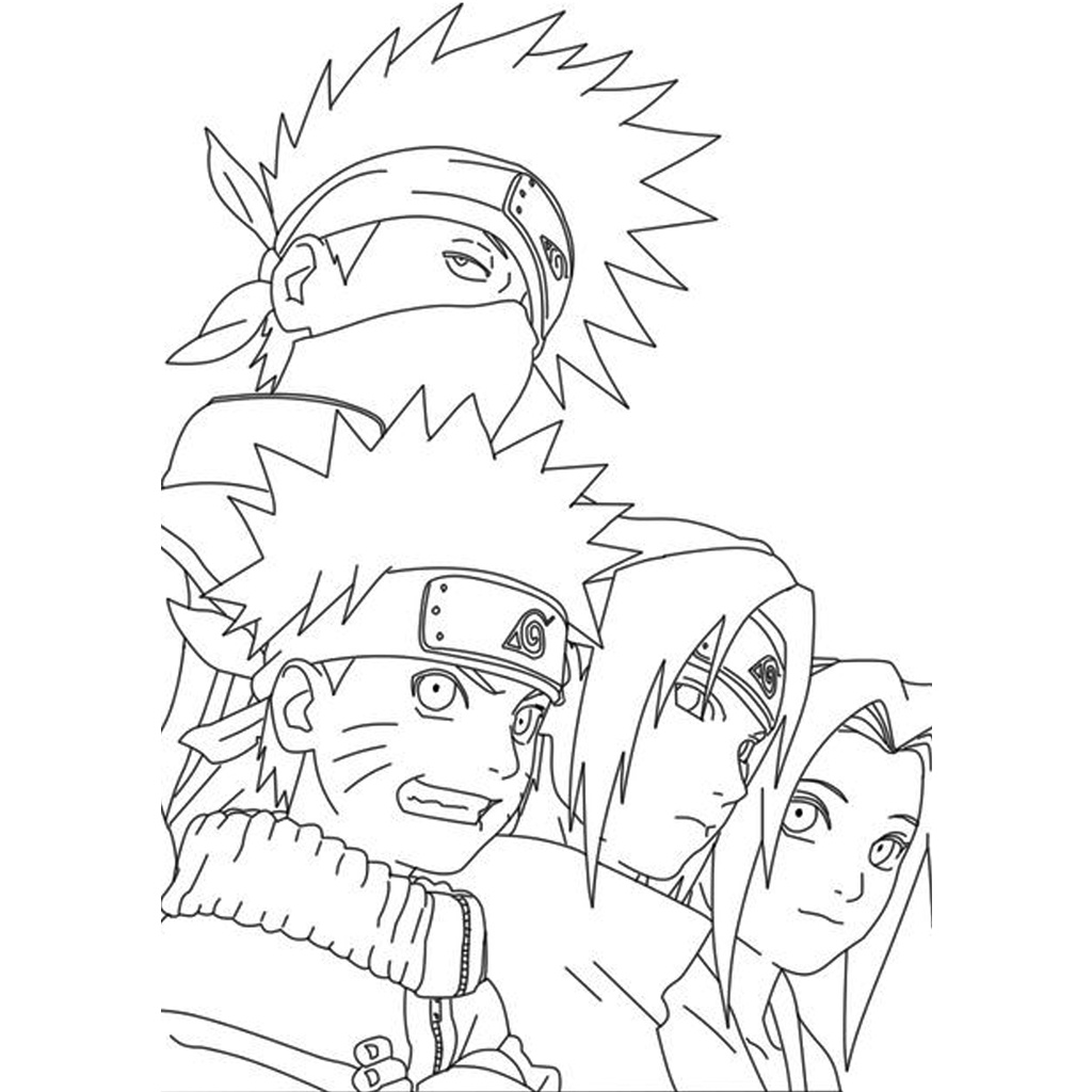 Bộ Tranh Tô Màu, Màu Nước Naruto Cho Bé Tập Sáng Tạo | Shopee Việt Nam