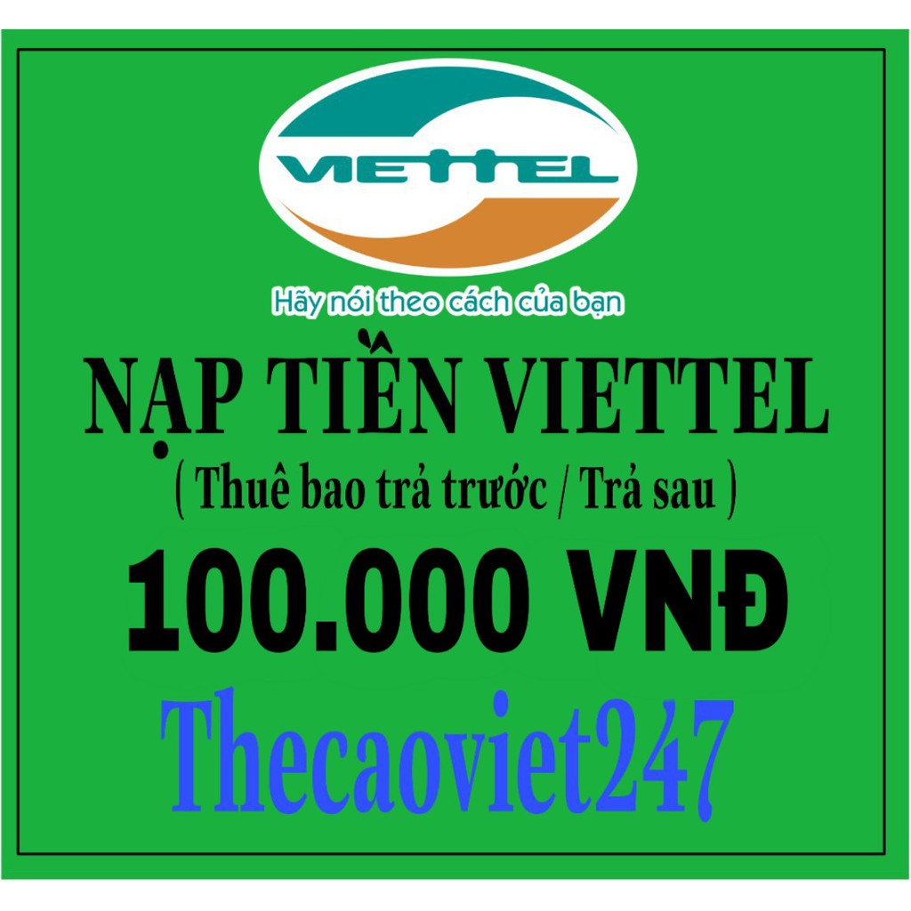 Thẻ Viettel 100K | Shopee Việt Nam