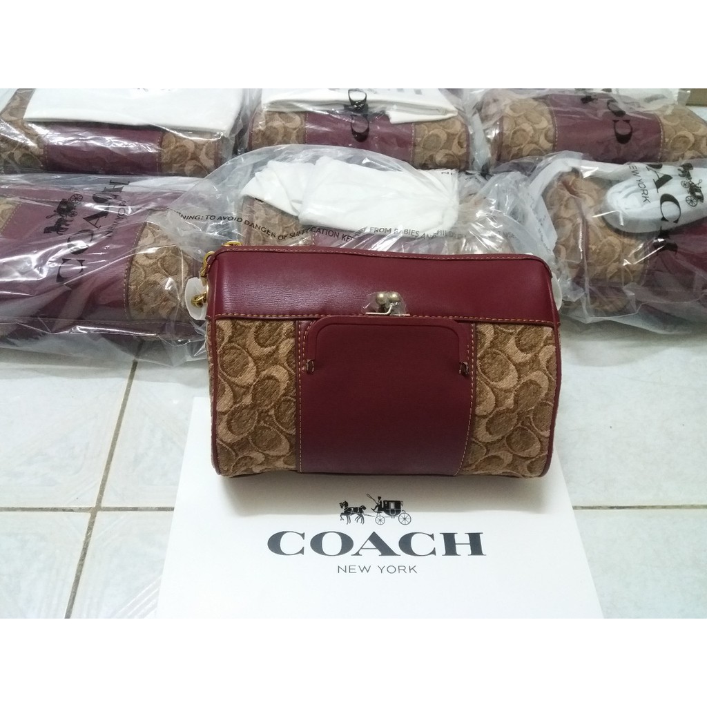 Coach Joni Crossbody In Signature Jacquard Shopee