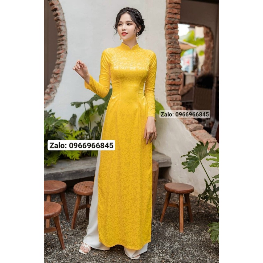 Ao dai vang sale