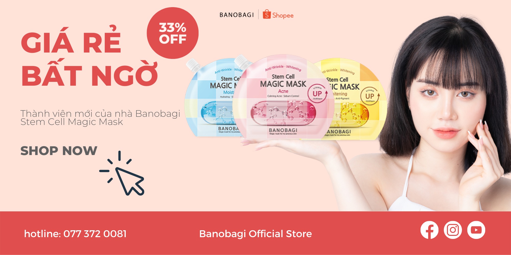 Banobagi.Official, Cửa hàng trực tuyến | Shopee Việt Nam