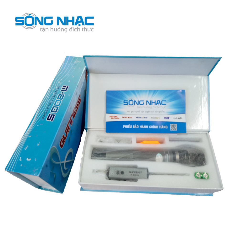 Micro Karaoke Không Dây GUINNESS M-820S – SÓNG NHẠC AUDIO