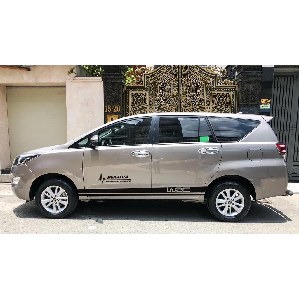 Tem Dán Xe Toyota Innova Bạc Mẫu Đơn Giản Đẹp | Shopee Việt Nam