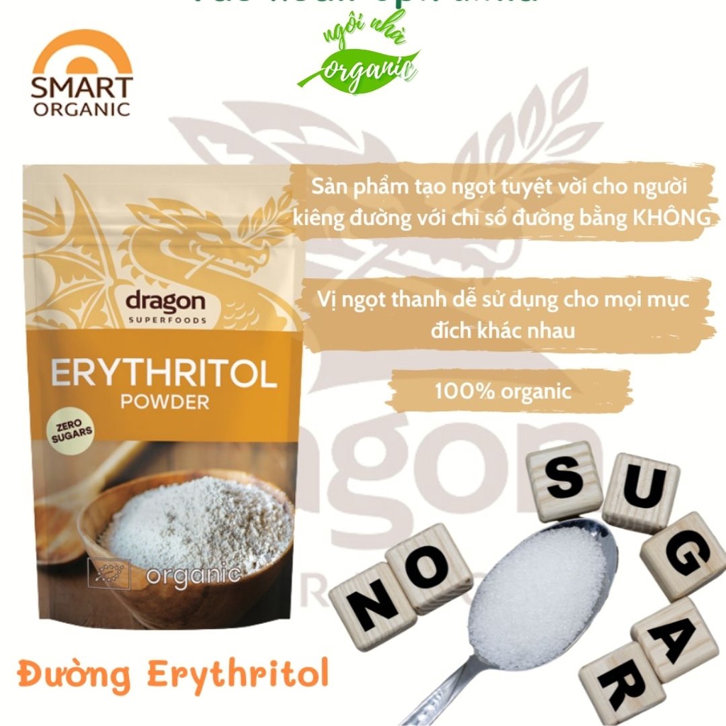 Erythritol, powder, Dragon Superfoods, (250g)