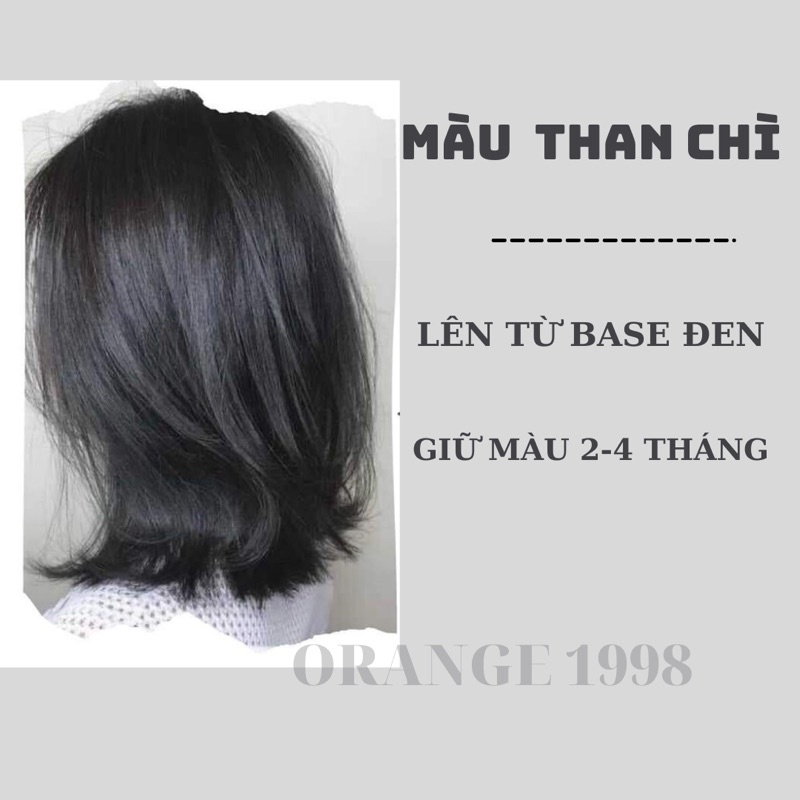 Thuốc nhuộm tóc màu THAN CHÌ - Lên từ nền Nâu level 5-6 + Tặng kèm oxy trợ  dưỡng | Shopee Việt Nam
