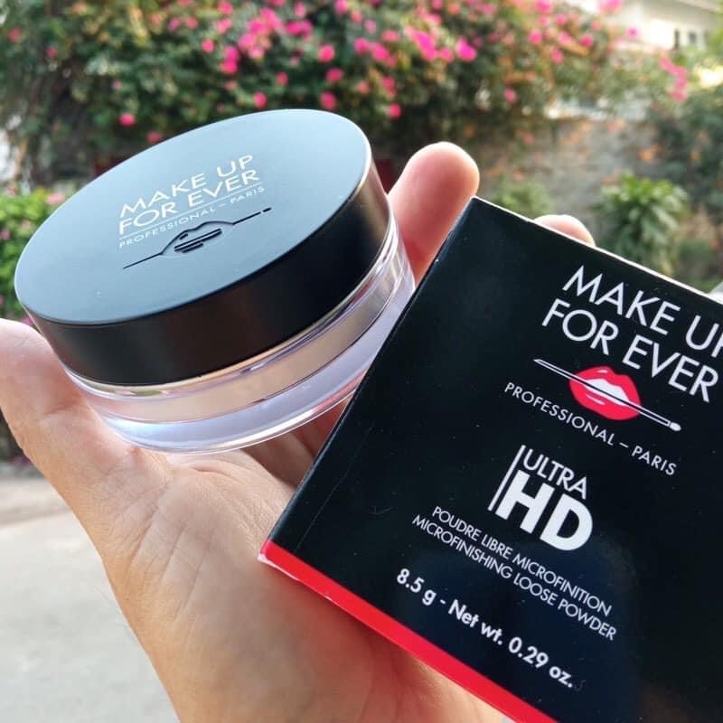 Phấn phủ bột Make Up For Ever HD Microfinishing loose powder 4g-8.5g &  Ultra HD Setting Powder 16g