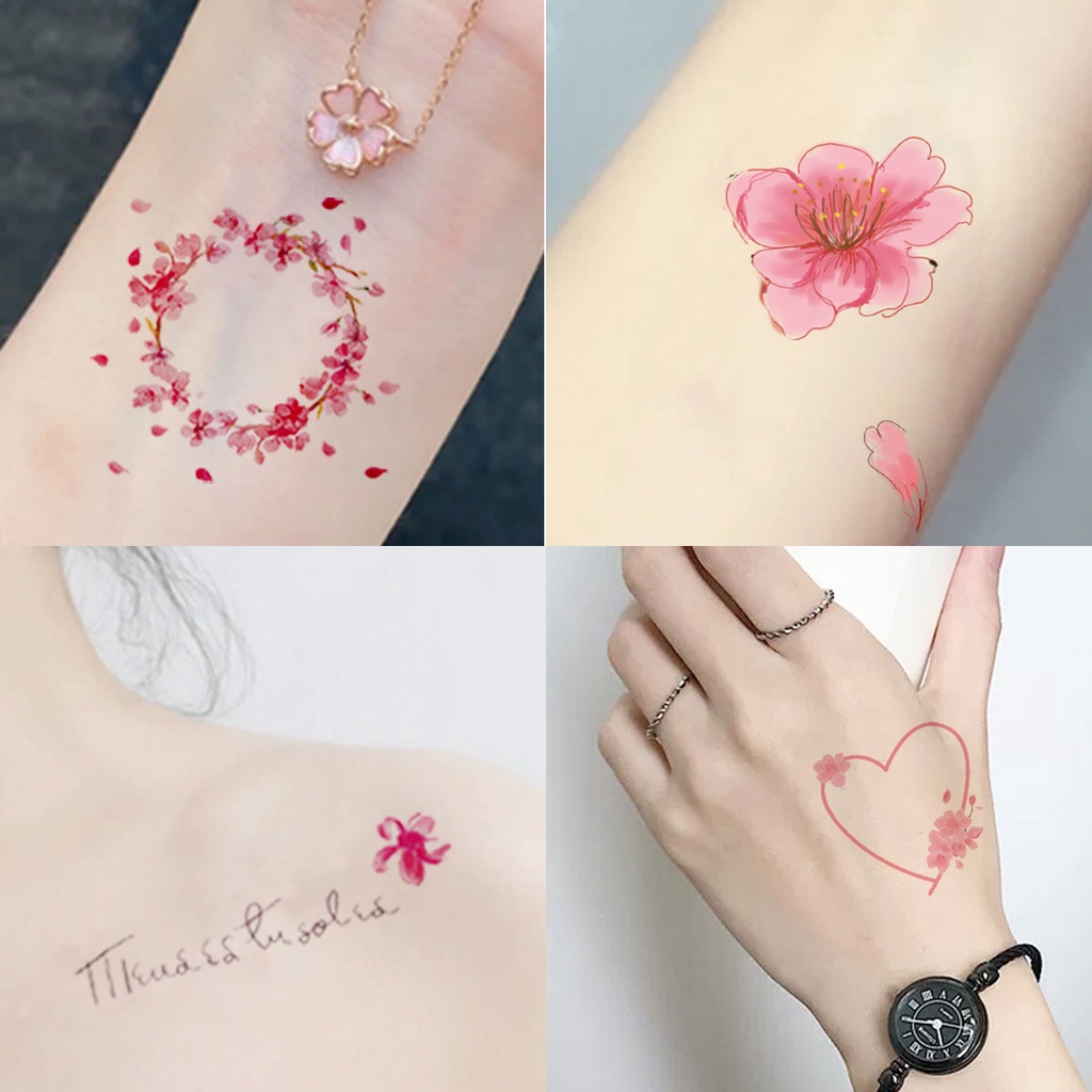 Hình Xăm Dán Tạm Thời Hình Hoa Anh Đào Chống Thấm Nước Phong Cách Cổ Điển |  Shopee Việt Nam