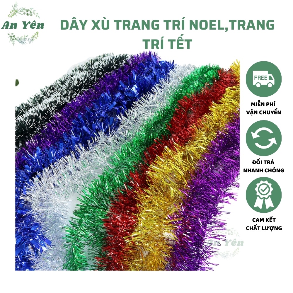 dây kim tuyến, dây xù óng ánh CÁC MÀU TRANG TRÍ NOEL, TRANG TRÍ ...