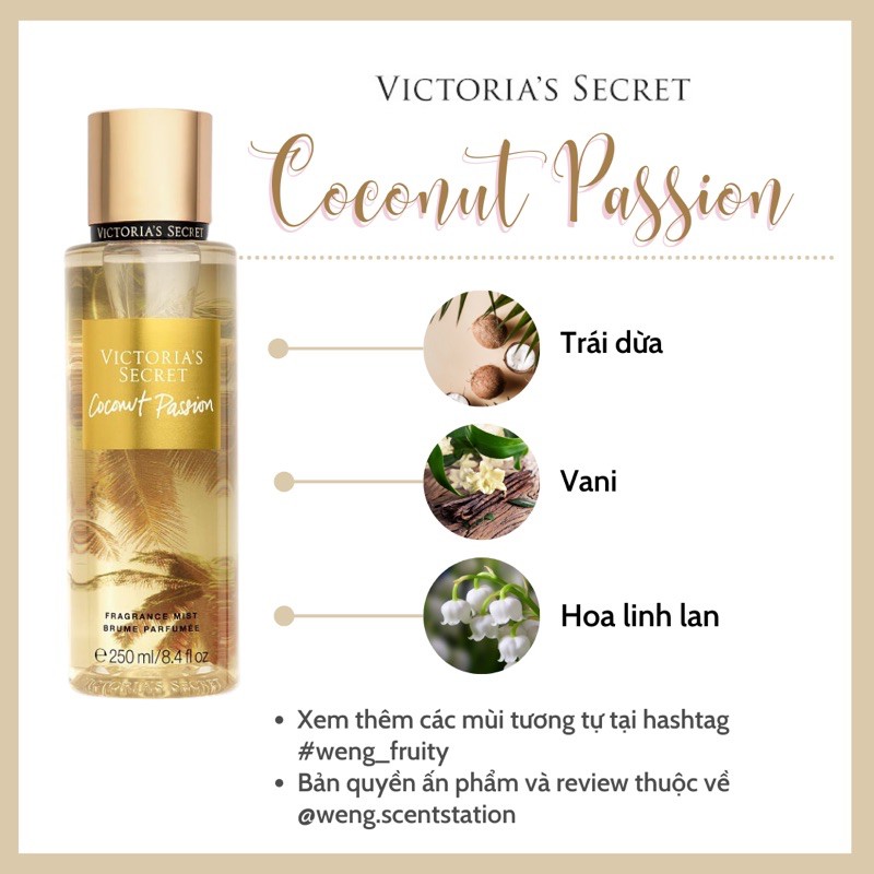 Review body mist discount victoria secret coconut passion