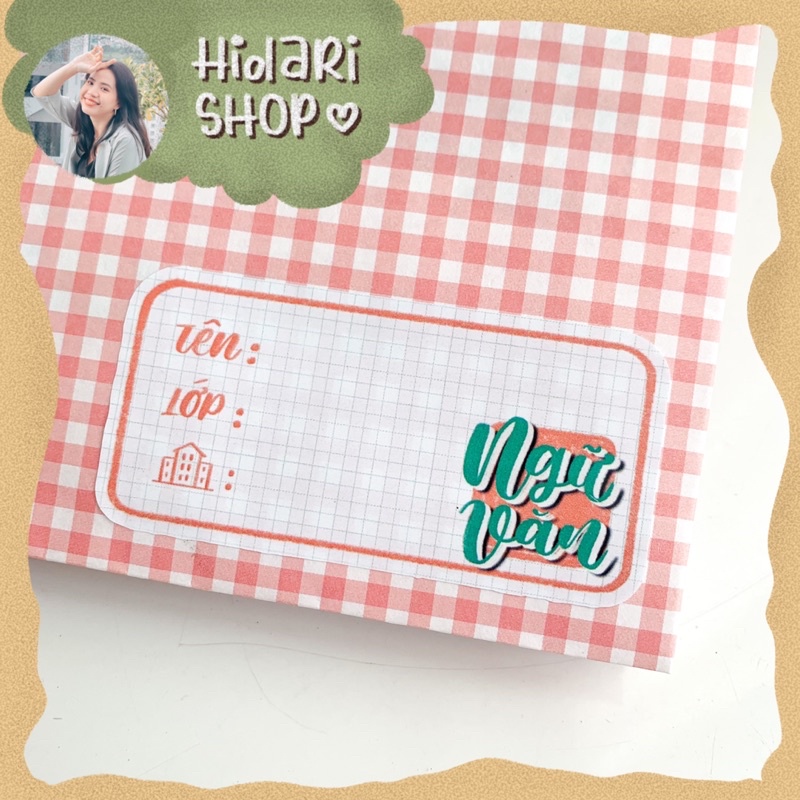 Combo Nhãn Vở Môn Học Tiện Lợi - Sticker Ham Học - Hidari | Shopee ...