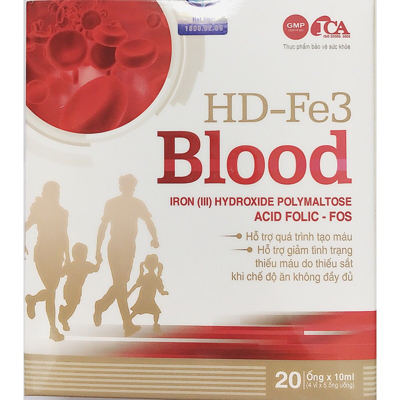 HD-Fe3 Blood - Giải Pháp Hoàn Hảo Cho Thiếu Máu Và Bổ Sung Sắt